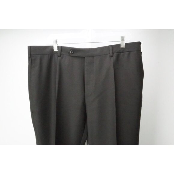 Burberry London Dark Brown Wool Mens Dress Pants Trousers Sz 56 EU NEW